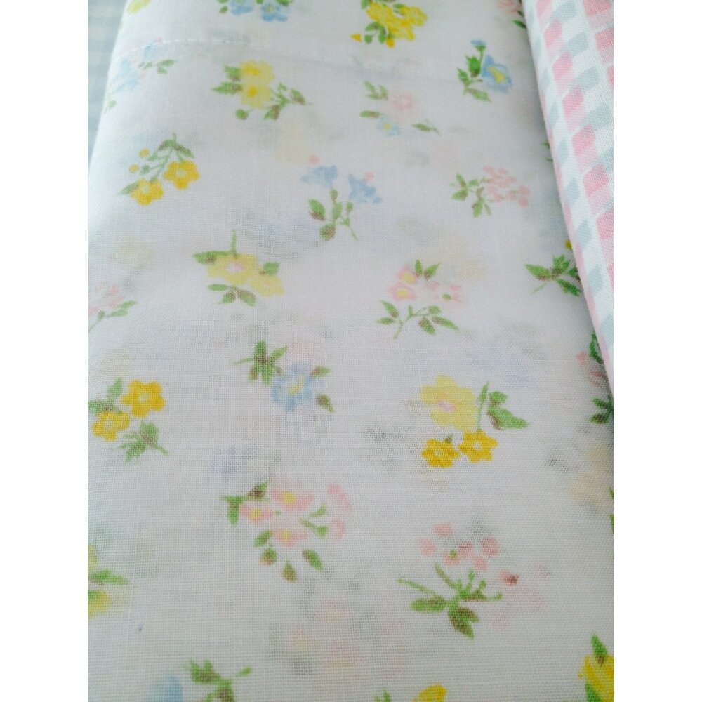 Vintage JCPenney Twin Christine Floral Spring Flat Sheet | Excellent Condition